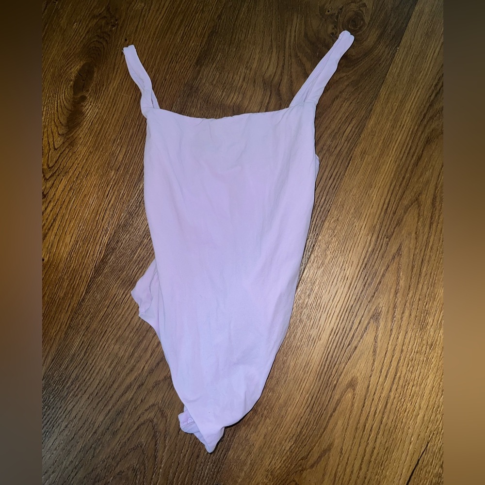 SKIMS light purple bodysuit